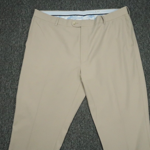 Peter Millar Pants Men 40x32 Beige Tan Durham Performance Chino Straight - Picture 2 of 12